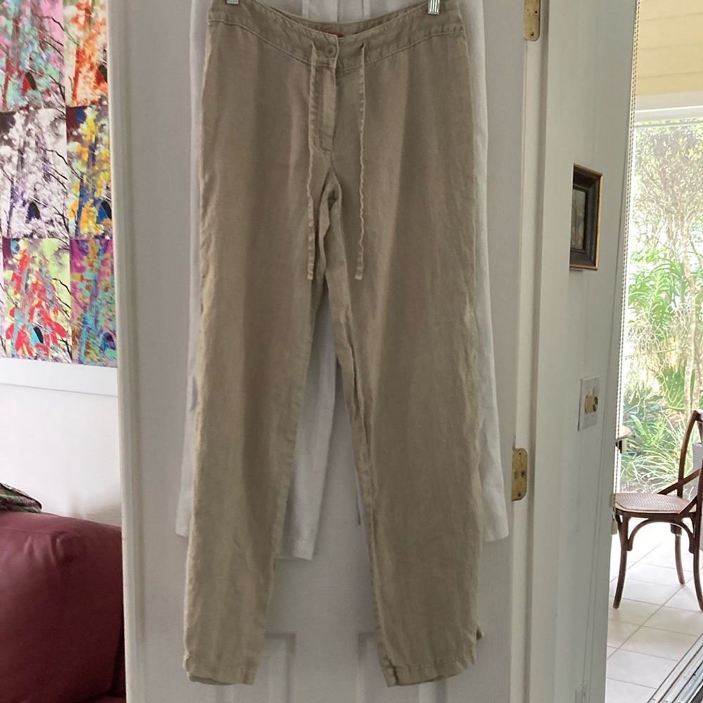 Tommy Bahama linen Tan Relaxed Fit Trousers